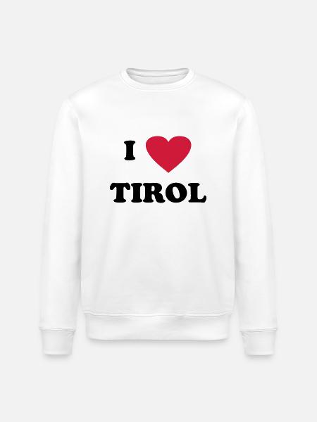 J'aime Tirol - Sweat bio ROLLER Stanley/Stella Unisexe - blanc