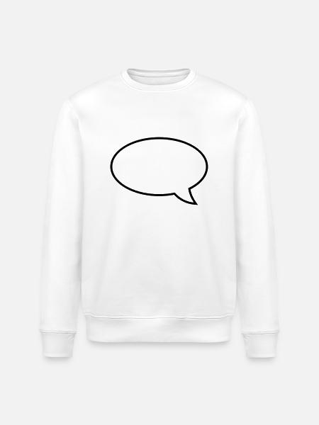 sprechblase__f1 - Stanley/Stella ROLLER Unisex Organic Sweatshirt - white