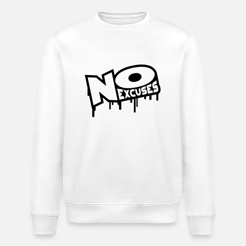 No Excuses - Sweat bio ROLLER Stanley/Stella Unisexe - blanc