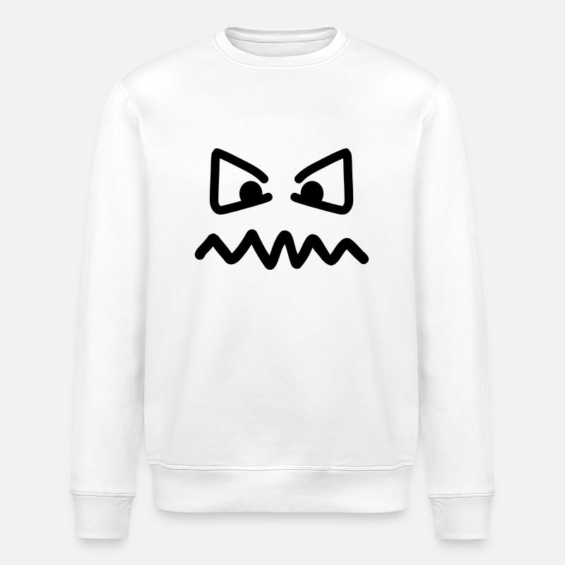 Augen - Stanley/Stella Unisex Bio-Sweatshirt ROLLER - Weiß