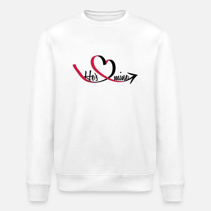He's mine Heart - Sweat bio ROLLER Stanley/Stella Unisexe - blanc
