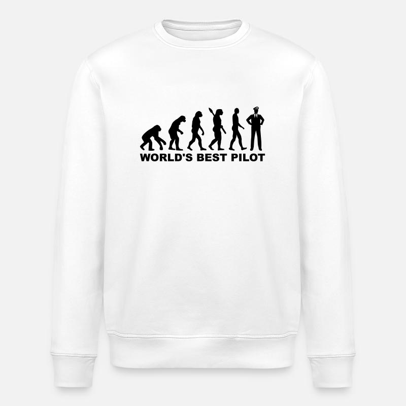 Pilot - Stanley/Stella Unisex Bio-Sweatshirt ROLLER - Weiß