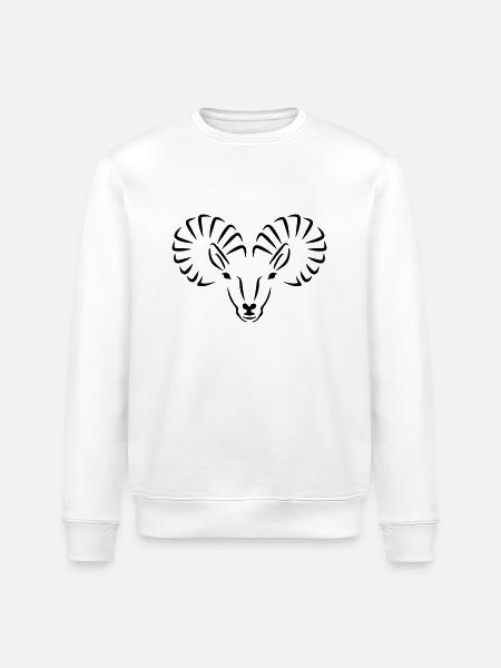 Steinbock - Stanley/Stella Unisex Bio-Sweatshirt ROLLER - Weiß