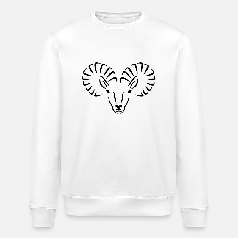 Steinbock - Stanley/Stella Unisex Bio-Sweatshirt ROLLER - Weiß