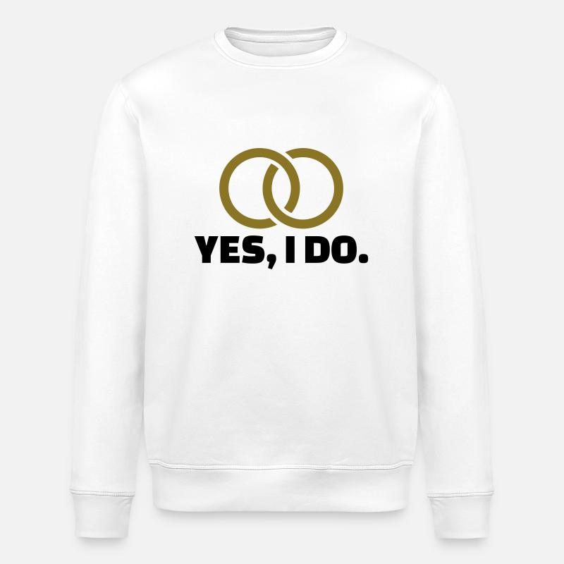 Hochzeit - Stanley/Stella Unisex Bio-Sweatshirt ROLLER - Weiß