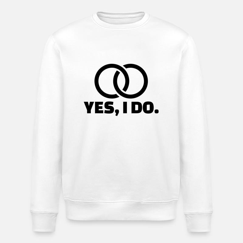 Yes I do - Sweat bio ROLLER Stanley/Stella Unisexe - blanc