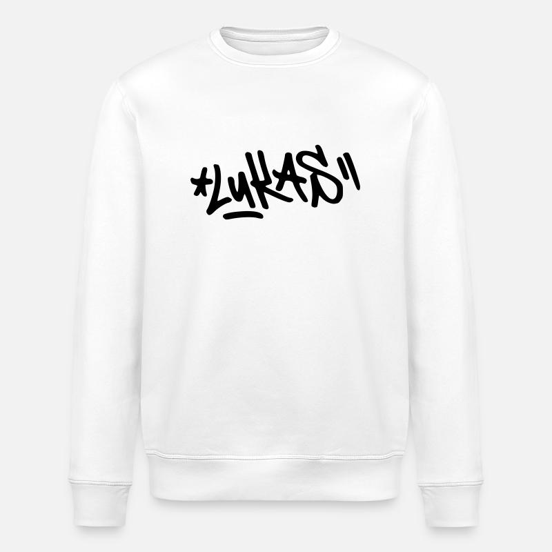 Graffiti Lukas - Stanley/Stella Unisex Bio-Sweatshirt ROLLER - Weiß