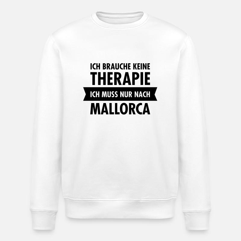 Therapie - Mallorca - Stanley/Stella Unisex Bio-Sweatshirt ROLLER - Weiß