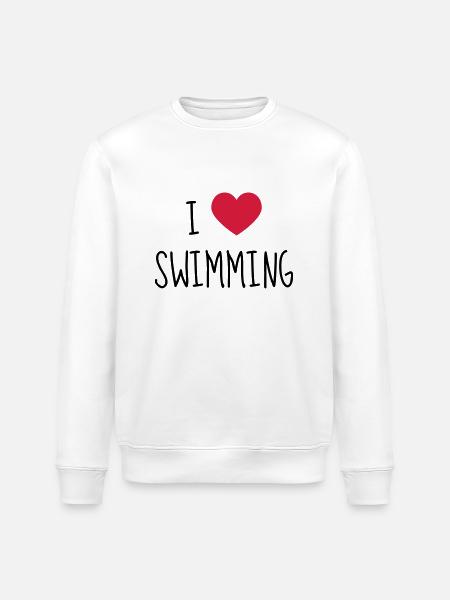 Swimming / Schwimmen / Natation / Swimmer - Stanley/Stella ROLLER Unisex Organic Sweatshirt - white