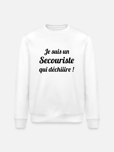 Secourisme / Secouriste / Secours / Secourir - Sweat bio ROLLER Stanley/Stella Unisexe - blanc