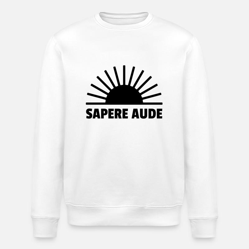 sapere aude - latein - Stanley/Stella Unisex Bio-Sweatshirt ROLLER - Weiß