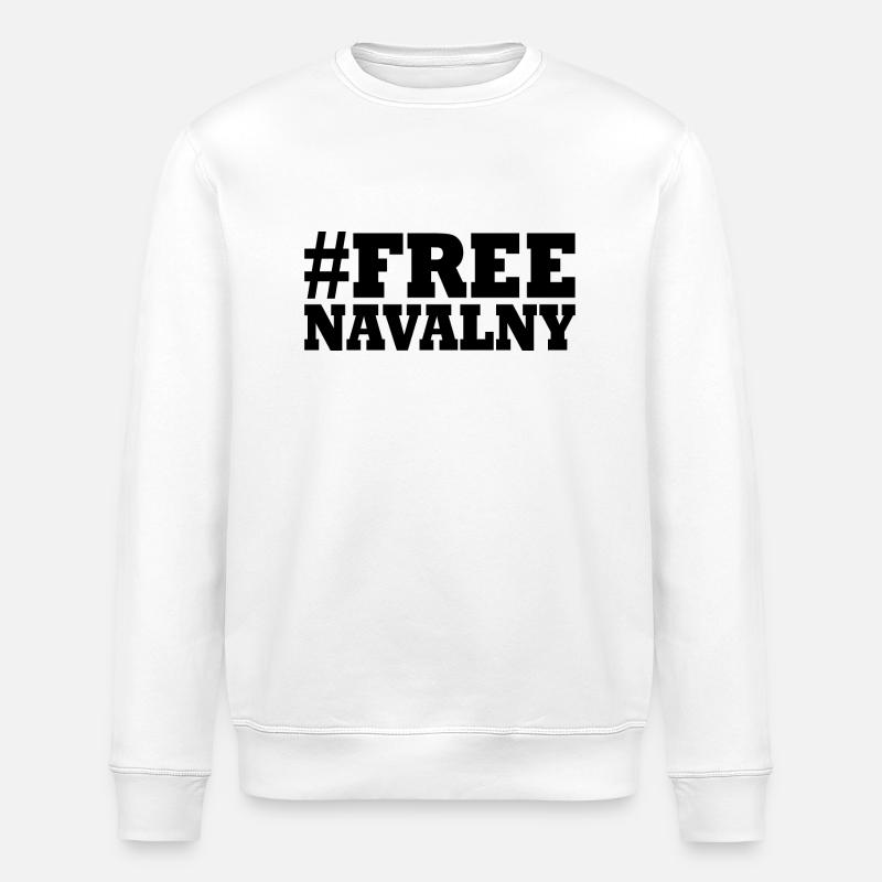 free Navalny - Stanley/Stella Unisex Bio-Sweatshirt ROLLER - Weiß