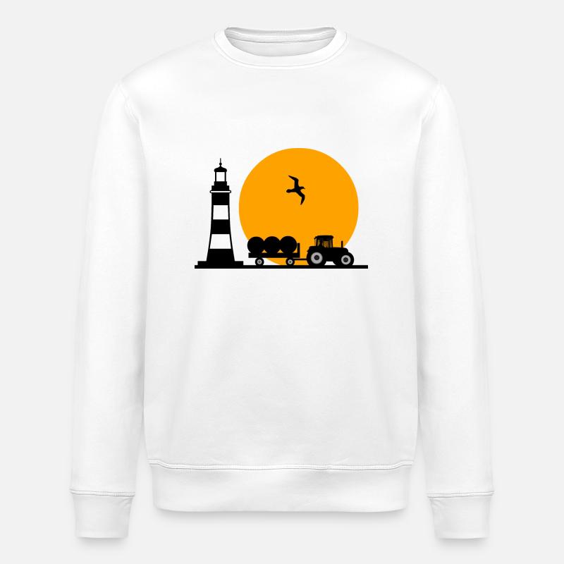 Tractor - Stanley/Stella ROLLER Unisex Organic Sweatshirt - white