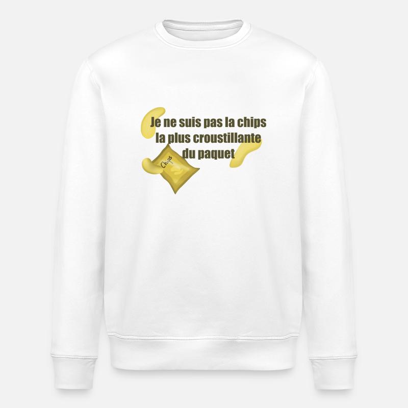 Chips - Sweat bio ROLLER Stanley/Stella Unisexe - blanc