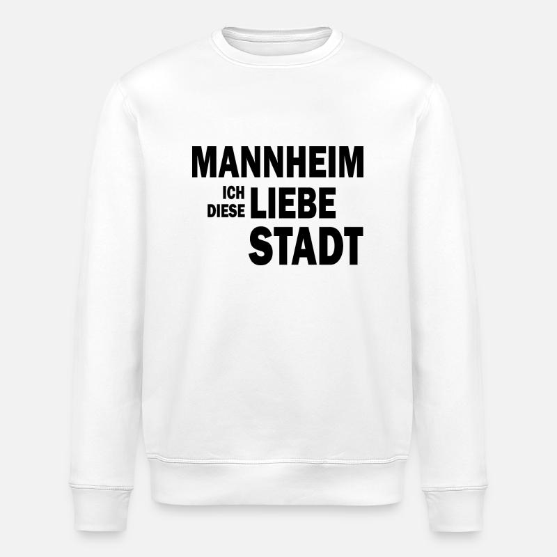 Mannheim Monnem Mannheimat - Stanley/Stella Unisex Bio-Sweatshirt ROLLER - Weiß