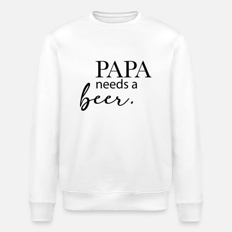 papa - Stanley/Stella Unisex Bio-Sweatshirt ROLLER - Weiß