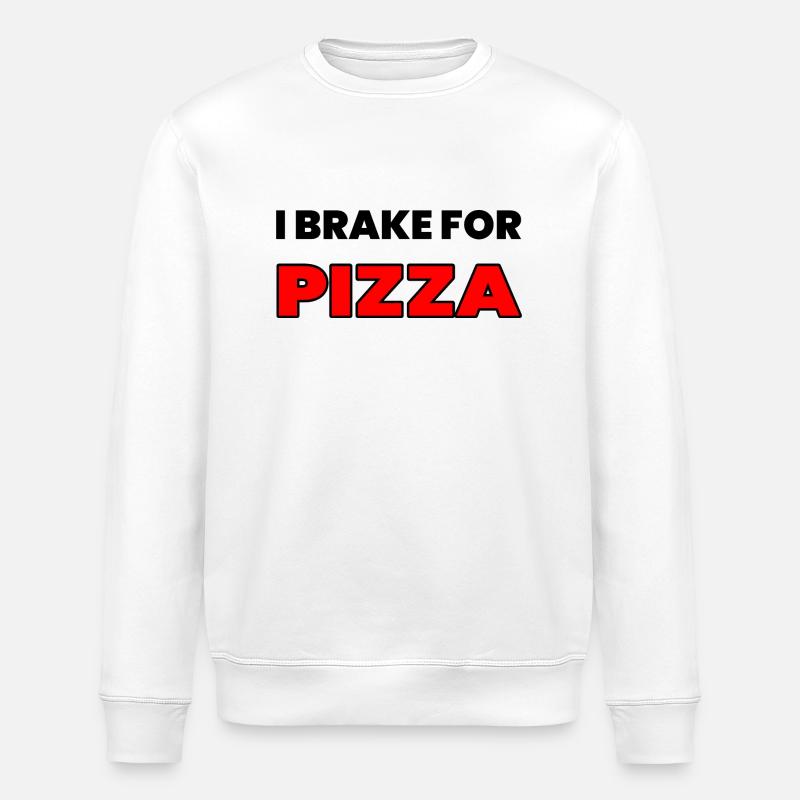 Pizza - Sweat bio ROLLER Stanley/Stella Unisexe - blanc