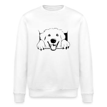Pyrenean Mountain Dog - Stanley/Stella ROLLER Unisex Organic Sweatshirt - white - Front - Nik (191cm)