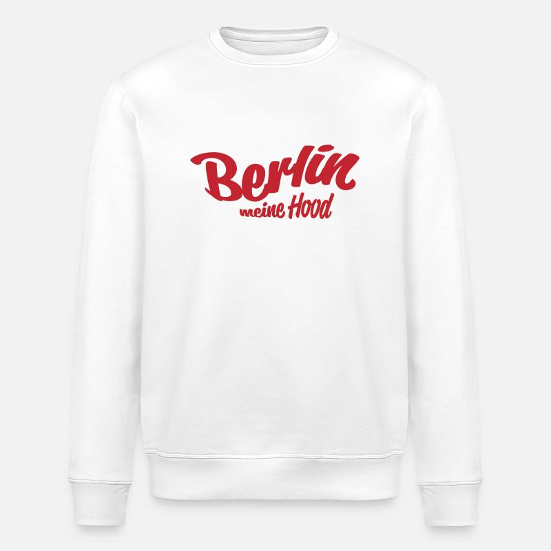 Berlin mon quartier - Sweat bio ROLLER Stanley/Stella Unisexe - blanc