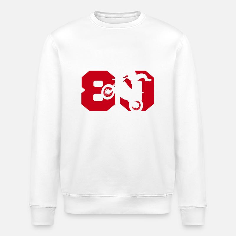 Moto 80 Biker - Stanley/Stella Unisex Bio-Sweatshirt ROLLER - Weiß