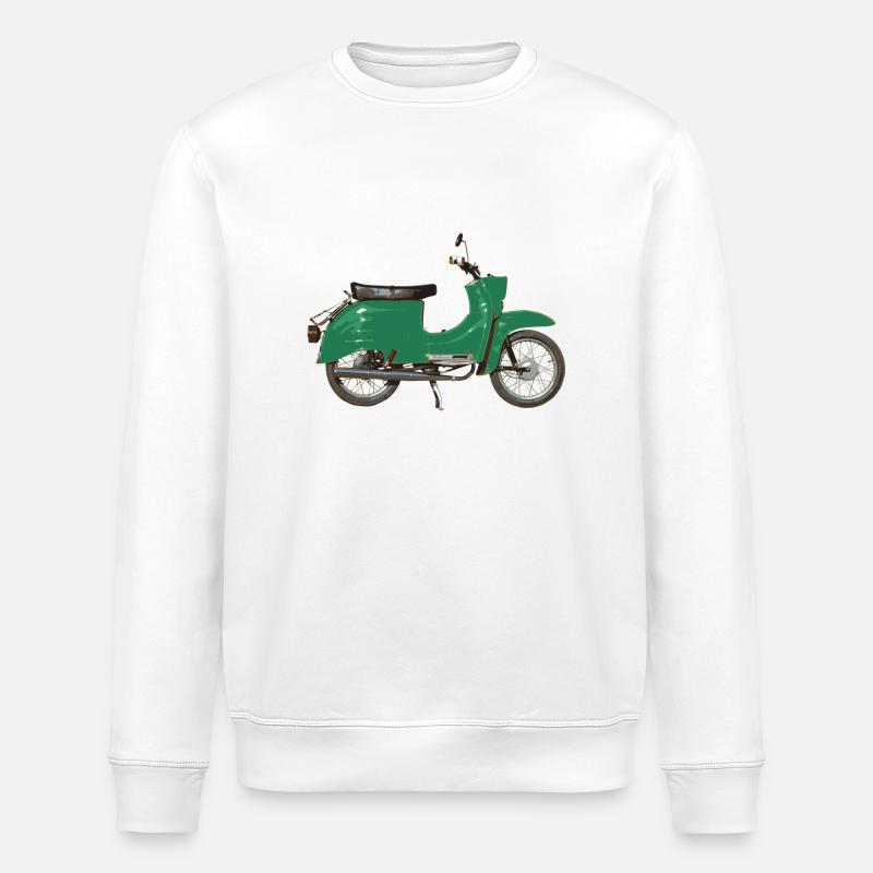 Schwalli grün KR51/2 - Stanley/Stella Unisex Bio-Sweatshirt ROLLER - Weiß