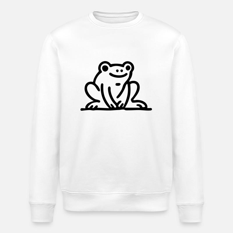 Frog Frog - Stanley/Stella ROLLER Unisex Organic Sweatshirt - white