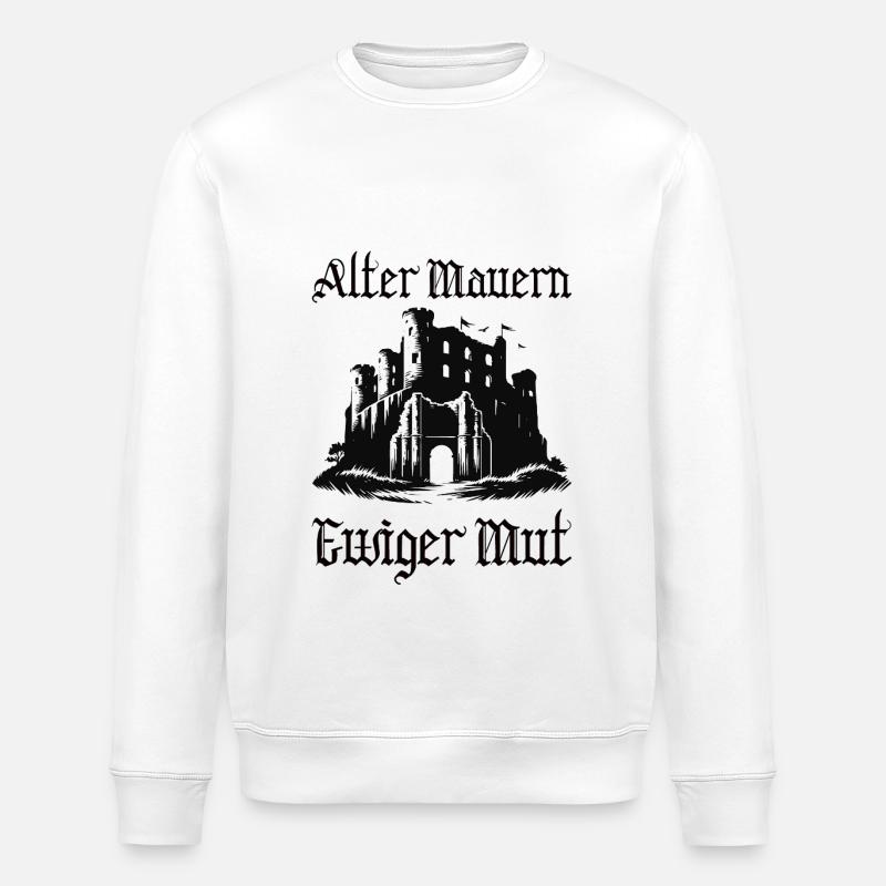 Moyen Âge - Sweat bio ROLLER Stanley/Stella Unisexe - blanc