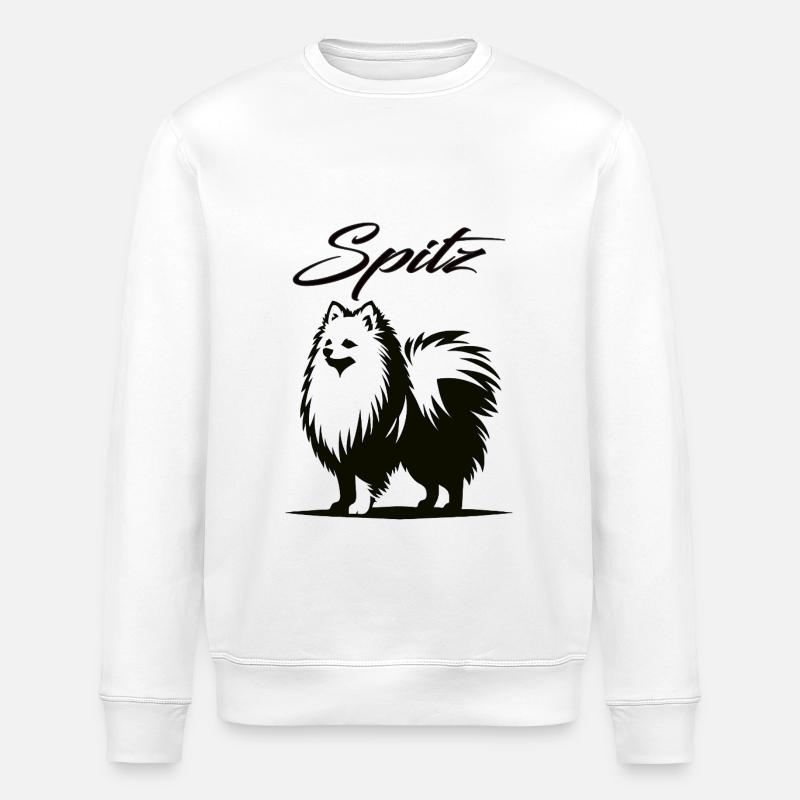 Spitz Design – Le charmant tourbillon - Sweat bio ROLLER Stanley/Stella Unisexe - blanc