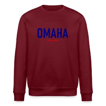 Omaha - Nebraska - USA - United States of America - Stanley/Stella Unisex Bio-Sweatshirt ROLLER - Weiß - Vorne - Nik (191cm)