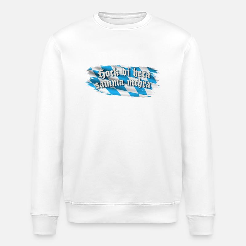 Hock di hera samma mehra - Stanley/Stella Unisex Bio-Sweatshirt ROLLER - Weiß