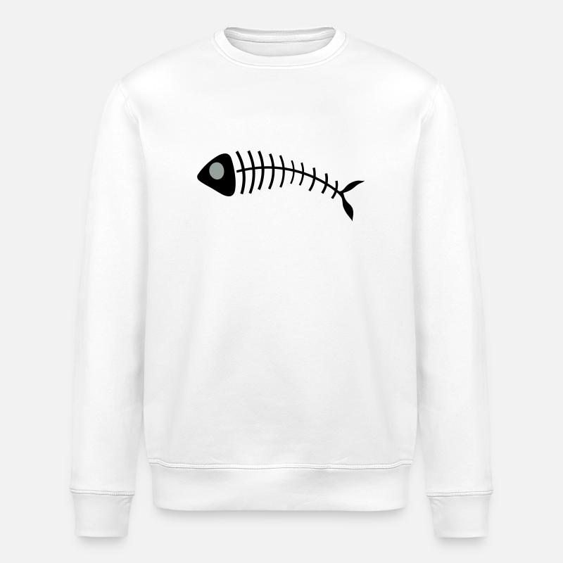 Sternzeichen Fisch - Stanley/Stella Unisex Bio-Sweatshirt ROLLER - Weiß