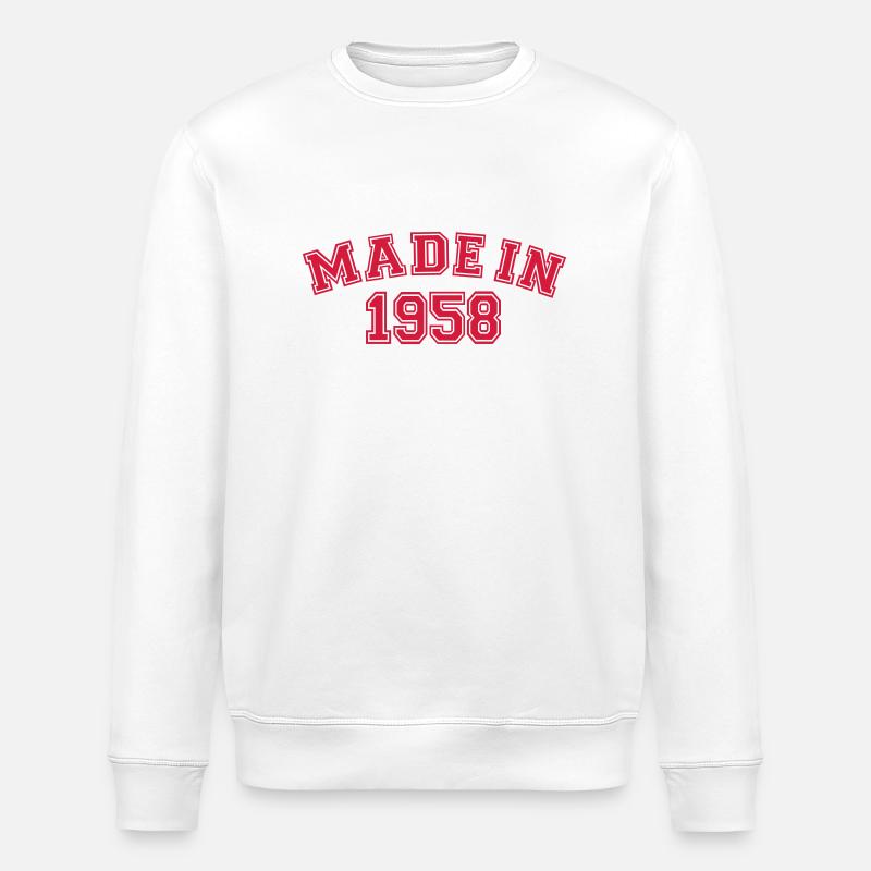 1958 - Stanley/Stella Unisex Bio-Sweatshirt ROLLER - Weiß