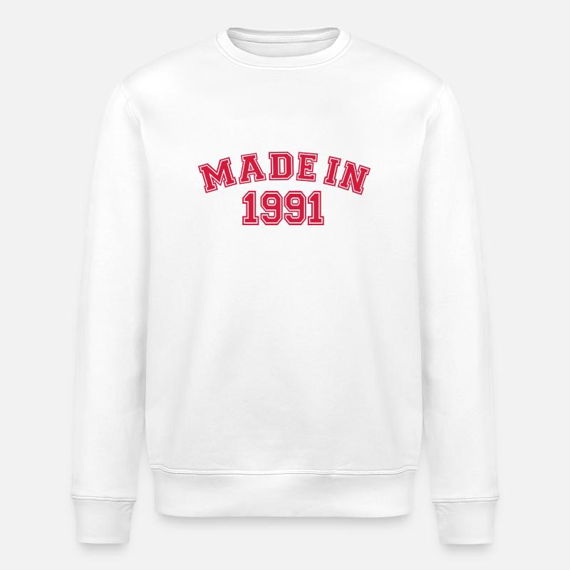 1991 - Stanley/Stella Unisex Bio-Sweatshirt ROLLER - Weiß
