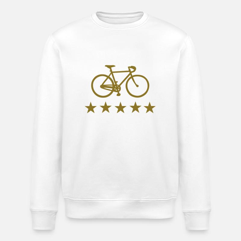 vélo de course - Sweat bio ROLLER Stanley/Stella Unisexe - blanc