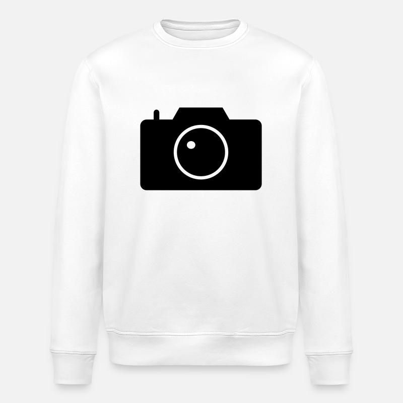 camera - Stanley/Stella ROLLER Unisex Organic Sweatshirt - white