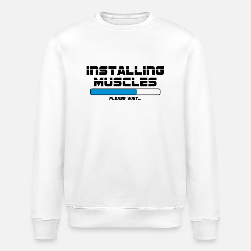 Installing Muscles - Stanley/Stella Unisex Bio-Sweatshirt ROLLER - Weiß