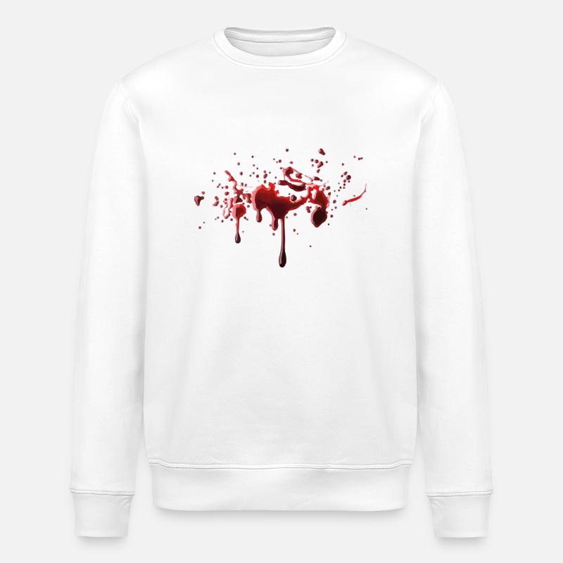 Blut - Halloween - Stanley/Stella Unisex Bio-Sweatshirt ROLLER - Weiß