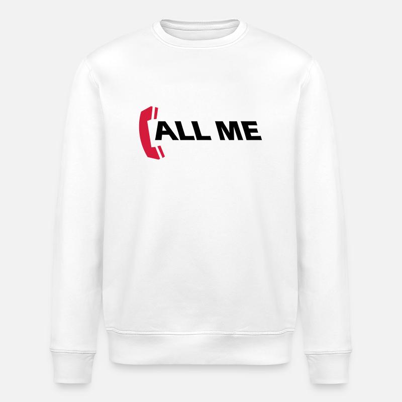 call_me_2c - Stanley/Stella Unisex Bio-Sweatshirt ROLLER - Weiß