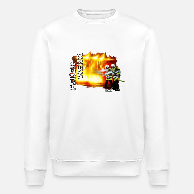 BFM Feuerwehr - Stanley/Stella Unisex Bio-Sweatshirt ROLLER - Weiß