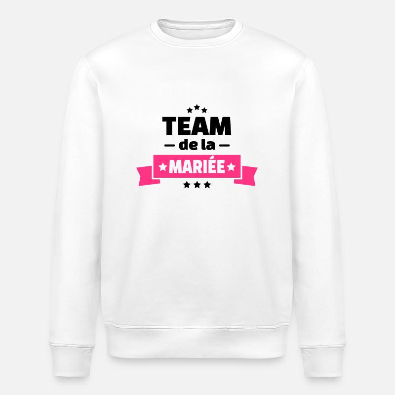 team de la mariée (vers.15) - Sweat bio ROLLER Stanley/Stella Unisexe - blanc