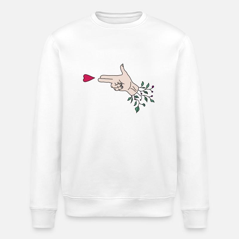 Liebes Schuss - Stanley/Stella Unisex Bio-Sweatshirt ROLLER - Weiß