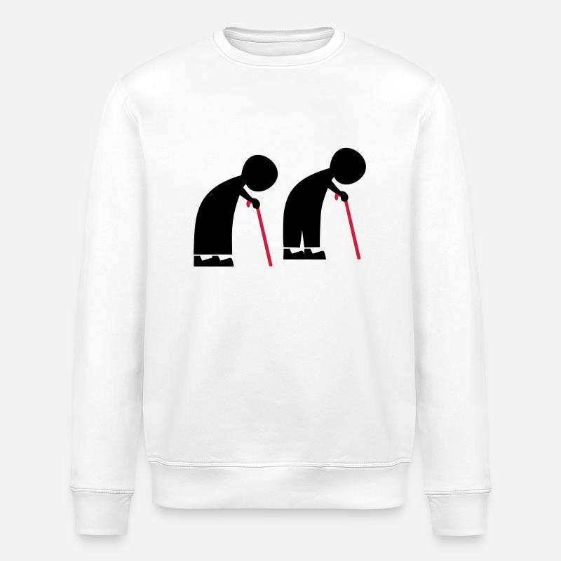 alte leute - Stanley/Stella Unisex Bio-Sweatshirt ROLLER - Weiß