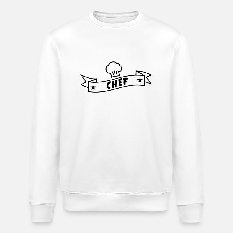Chef - Sweat bio ROLLER Stanley/Stella Unisexe - blanc