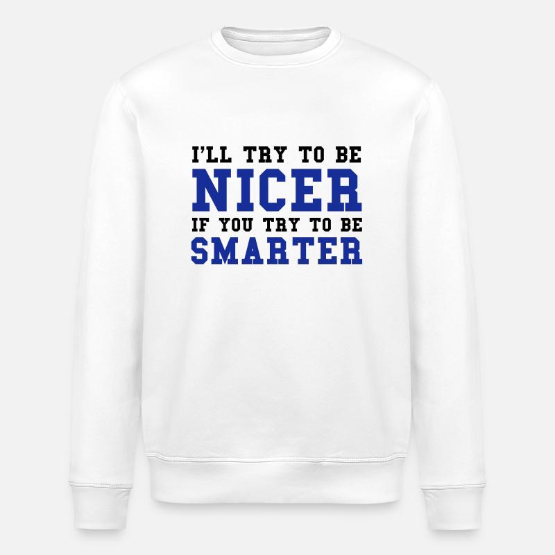Smarter - Stanley/Stella Unisex Bio-Sweatshirt ROLLER - Weiß