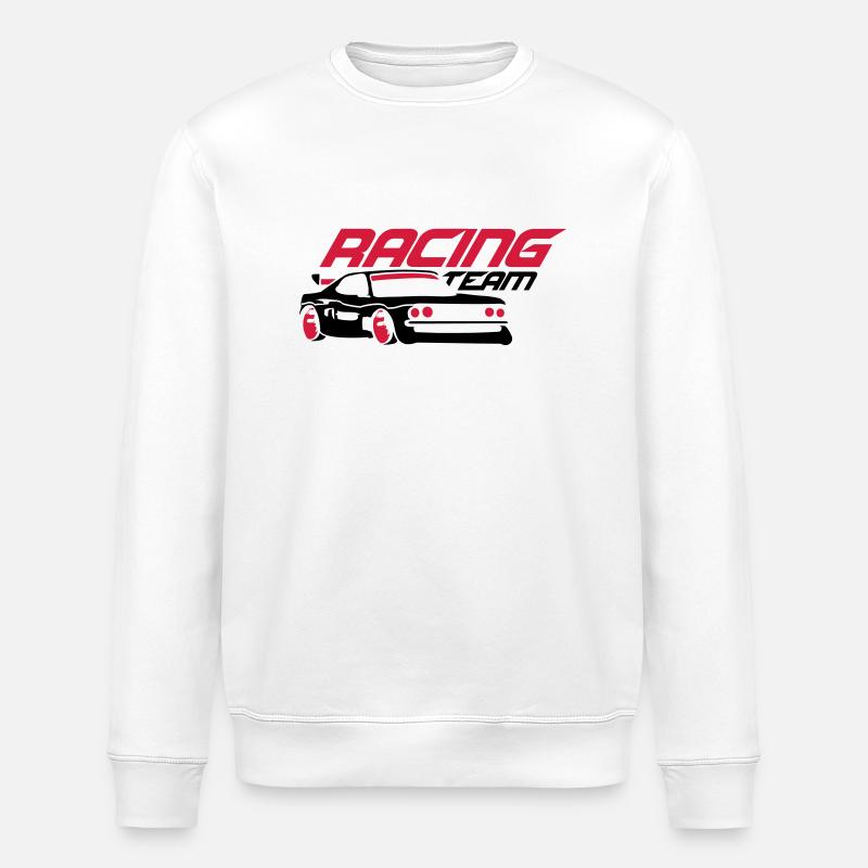 Racing Team Car - Stanley/Stella Unisex Bio-Sweatshirt ROLLER - Weiß