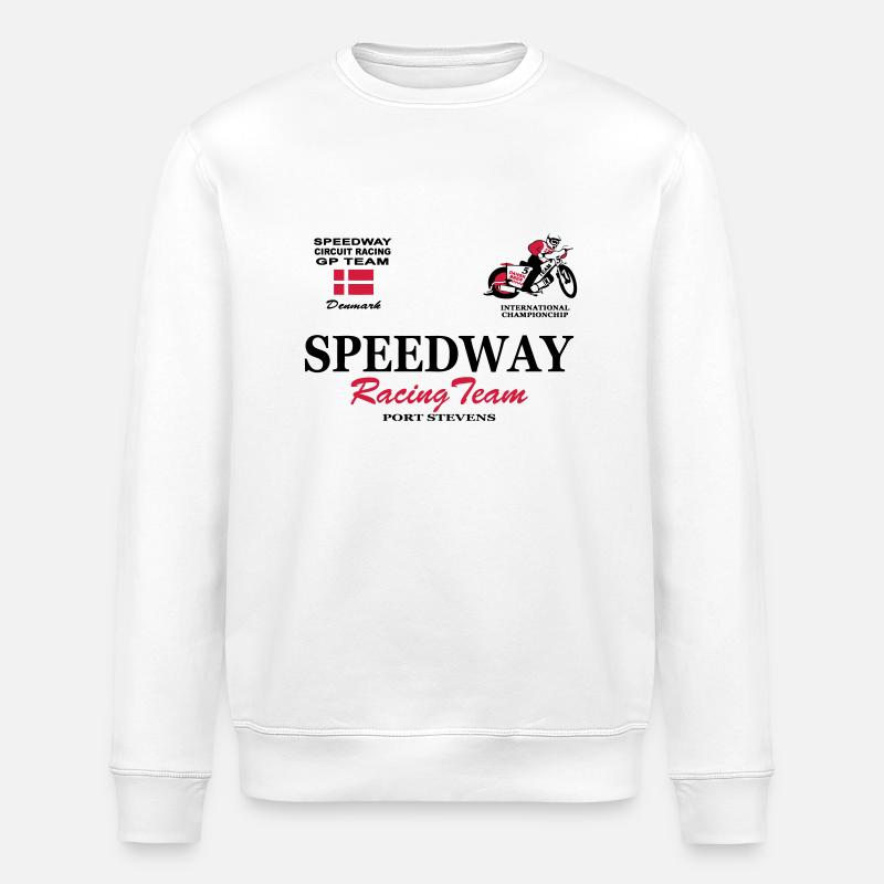 Speedway Poloshirt Team Denmark - Stanley/Stella ROLLER Unisex Organic Sweatshirt - white