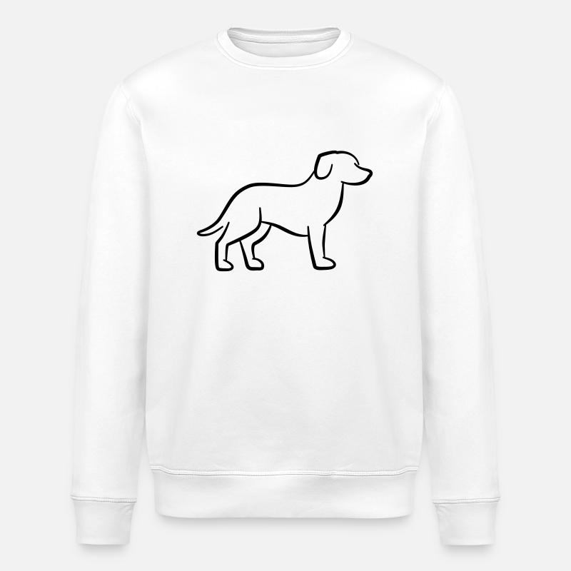 Chien - Sweat bio ROLLER Stanley/Stella Unisexe - blanc