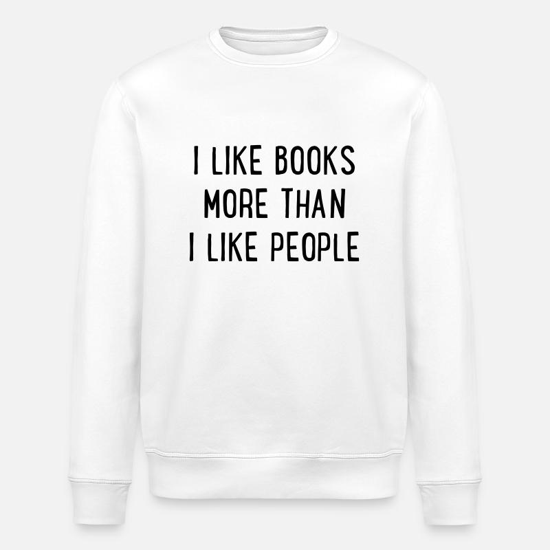 Books - Stanley/Stella ROLLER Unisex Organic Sweatshirt - white