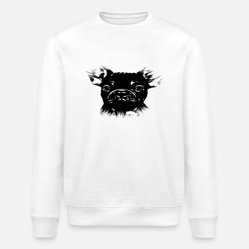 Hund - Stanley/Stella Unisex Bio-Sweatshirt ROLLER - Weiß