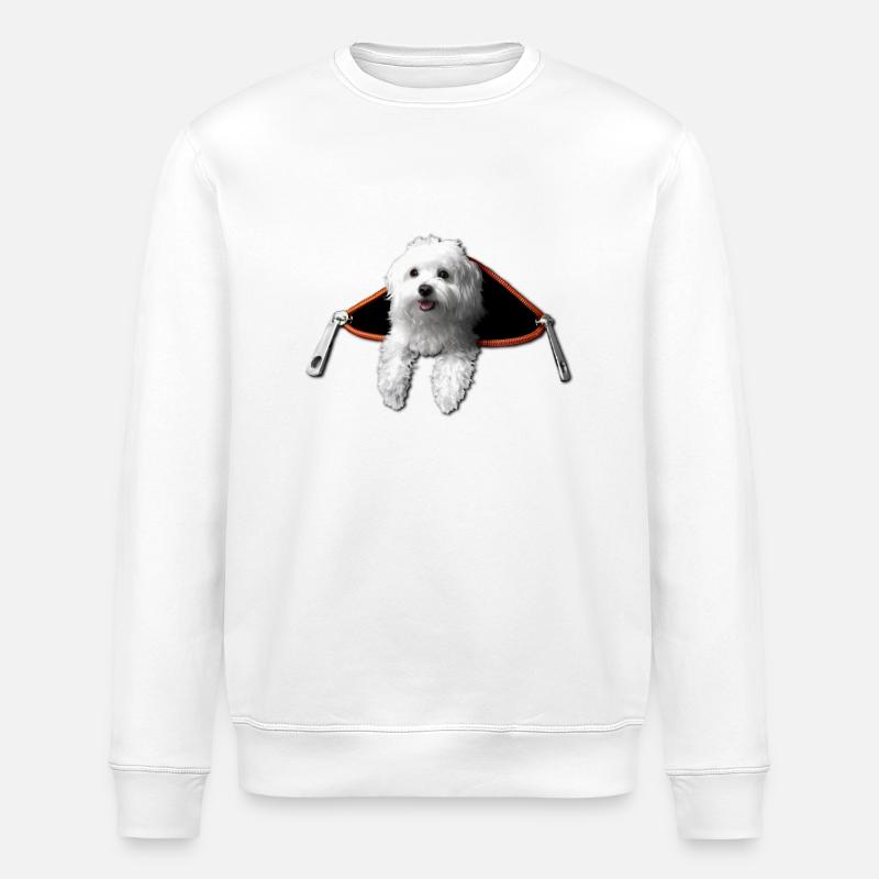 Maltais - Sweat bio ROLLER Stanley/Stella Unisexe - blanc